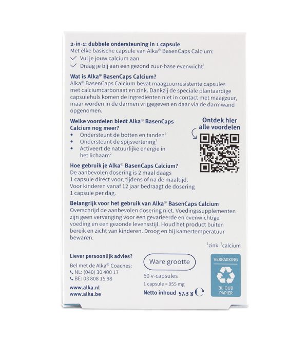 Alka Base Caps Calcium gebruik