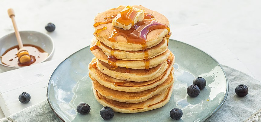 een pannenkoeken stapel