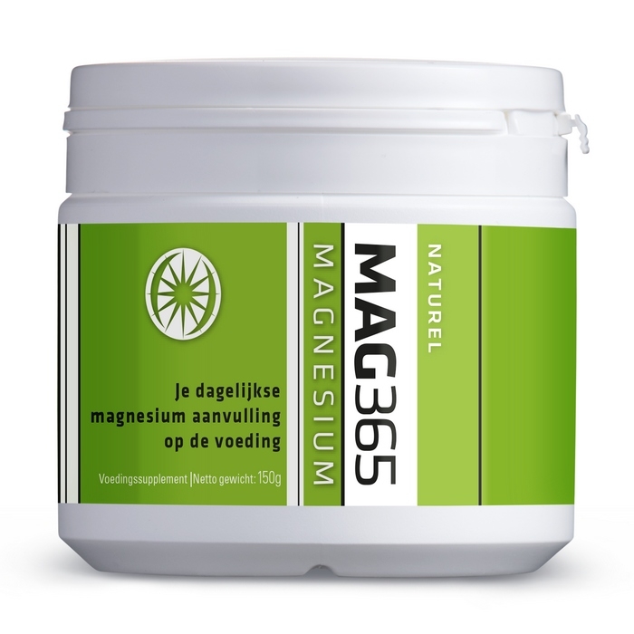 ITL Health MAG365 magnesium poeder neutraal 150 gram mockup hoogopneembaar